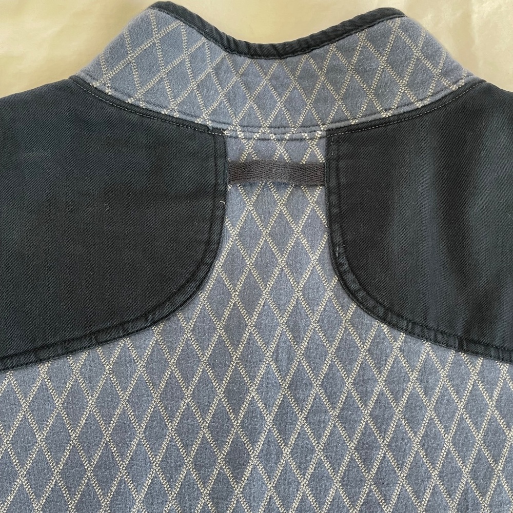 Duluth Trading Co Quilted Quarter Zip Pullover Sweatshirt Jacket Powder Blue 3XL - Picture 4 of 8